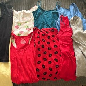 Lot of 9 Tank Tops